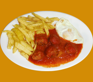 albondigas patatas huevo