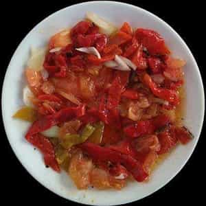 Ensalada de pimientos asados