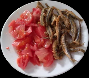 Pescado del dia - Boquerones con picadillo de tomate - martes - miercoles - jueves - tuesday - wednesday - thursday