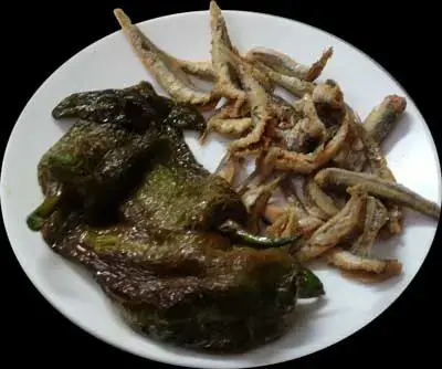 Pescado del dia - Boquerones con pimientos - martes - miercoles - jueves - tuesday - wednesday - thursday