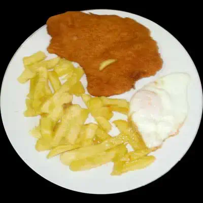 filete pollo empanado con patatas y huevo - lunes - martes - miercoles - jueves - viernes - festivos - domingos - monday - tuesday - wednesday - thursday - friday - holiday - sunday