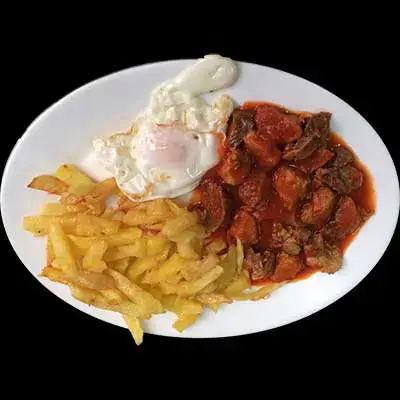 magro con tomate patatas y huevo - lunes - martes - miercoles - jueves - viernes - festivos - domingos - monday - tuesday - wednesday - thursday - friday - holiday - sunday