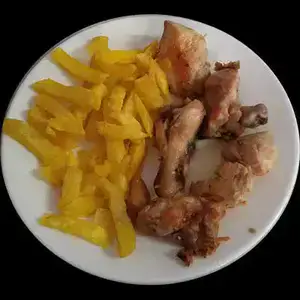pollo al ajillo con patatas - lunes - viernes - monday - friday