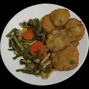 tortillitas bacalao con verduras - lunes - martes - miercoles - jueves - viernes - festivos - domingos - monday - tuesday - wednesday - thursday - friday - holiday - sunday